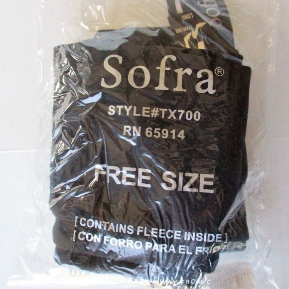 Sofra Pants - 𝅺COPY - Sofra Black  Fleece Lined Leggings